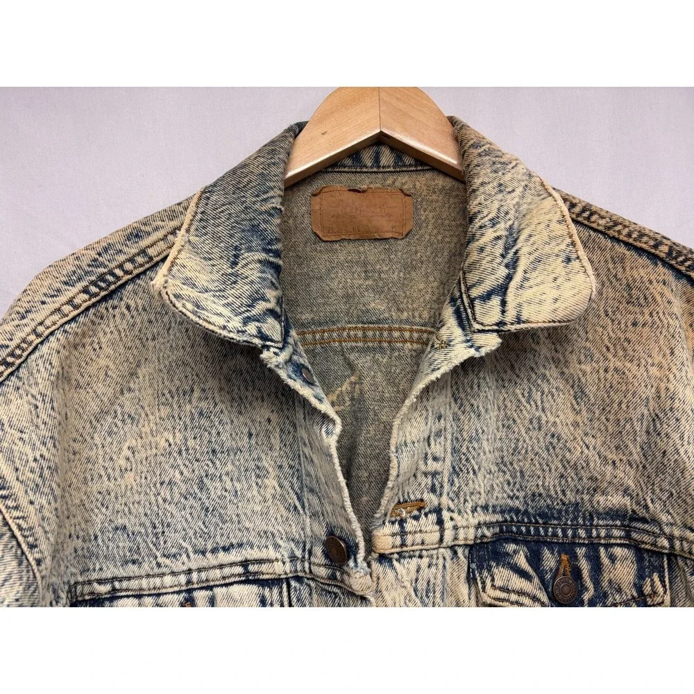 Levi's Trucker Jacket Men's Light Blue Long Sleeve Denim USA Vintage Crusty Dust